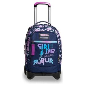 Seven Jack-2WD Trolley zaino Zaino casual Blu, Rosa, Viola Poliestere