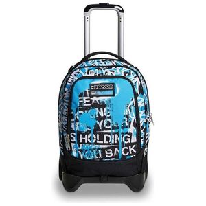 Seven Jack-2WD Trolley zaino Zaino casual Nero, Blu, Bianco Poliestere