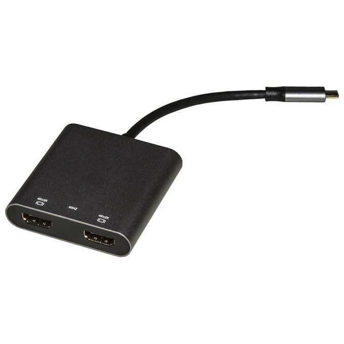 LINK adattatore usb tipo c - 2 porte hdmi