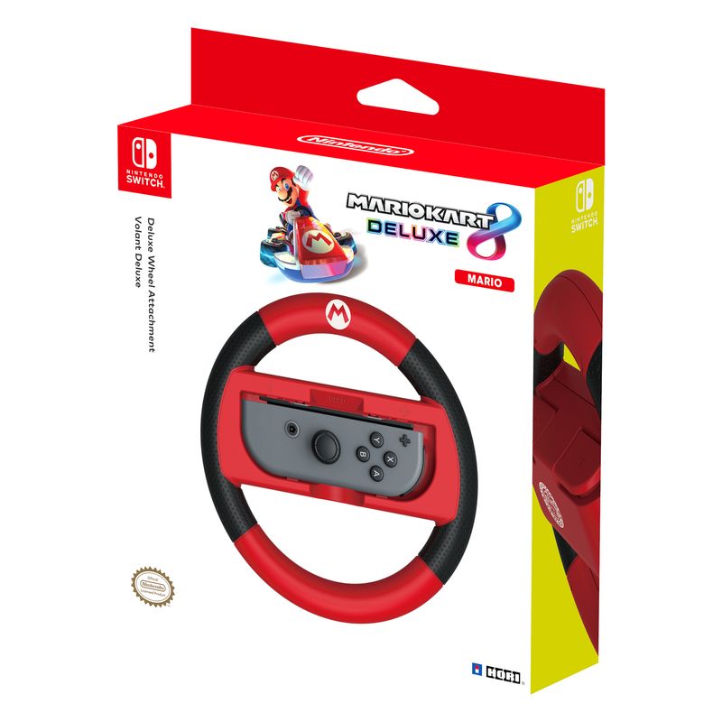 Hori-Mario-Kart-8-Deluxe-Racing-Wheel--Mario--Impugnatura-di-azione