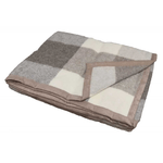 Lanerossi Coperta Matrimoniale in pura lana Vergine 210x250 Pamela Beige senza Frange