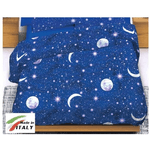 COPRILETTO COPRITUTTO Gran Foulard Telo ARREDO Misura Letto Matrimoniale O Divano 260x290 Fantasia Cielo Stellato