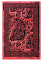 COPRITUTTO-TELO-ARREDO-COPRIDIVANO-COTONE-CON-FRANGE-MISURA-140x230-Big-Pasley-Rosso