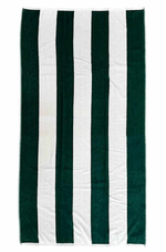 Telo-Mare-Fantasia-Rigato-Bianco-Verde-90x165cm-Asciugamano-Spiaggia-100--Cotone