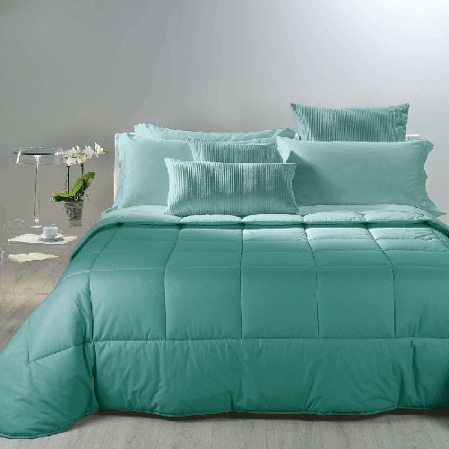 CALEFFI-TRAPUNTA-BICOLOR-IN-COTONE-LETTO-MATRIMONIALE-colore-Anice