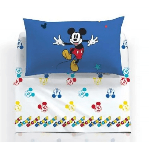 CALEFFI-COMPLETO-LENZUOLA-MICKEY-RETRO-LETTO-SINGOLO-1-PIAZZA-DISNEY