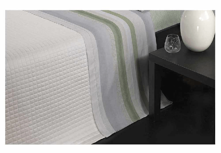 Jolie-Cavalieri-Elegante-Completo-Lenzuola-Matrimoniale-Misura-Maxi-in-Flanella-di-Cotone-TEXTURE-colore-Verde