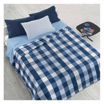 TRAPUNTINO COPRILETTO TRAPUNTATO LETTO SINGOLO 1 PIAZZA GABEL VALLESUSA LINEA WILSON blu navy