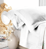 COMPLETO-LENZUOLA-MATRIMONIALE-CAVALIERI-PURO-RASO-DI-COTONE-COLLEZIONE-GINEVRA-colore-Bianco