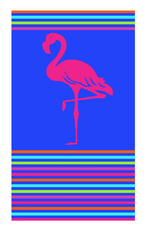 Telo-Mare-Fantasia-Righe-Flamingo-Degrade-Royal-90x165cm-Asciugamano-Spiaggia-100--Cotone