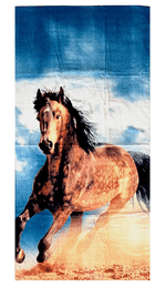 Telo-Mare-Fantasia-Horse-90x165cm-Asciugamano-Spiaggia-100--Cotone