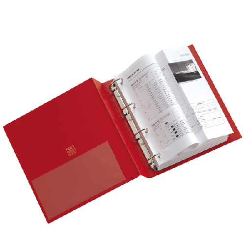 Sei Rota Raccoglitore STELVIO 65 A4 4Q rosso 22x30cm SEI ROTA