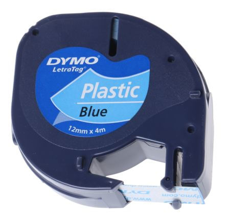 NASTRO-IN-PLASTICA-DYMO-LETRATAG-12MMX4M-BLU-912050