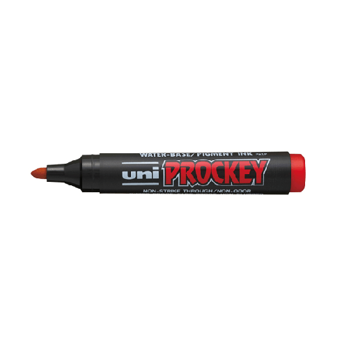 Marcatore-UNI-PROCKEY-M122-p.tonda-rosso-UNI-MITSUBISHI