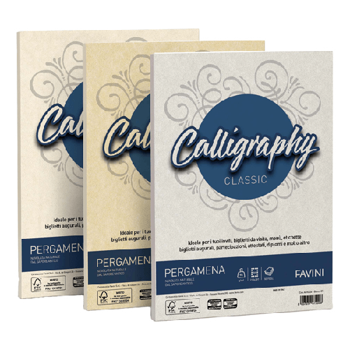 Carta-CALLIGRAPHY-PERGAMENA-190gr-A4-50fg-oro-03-FAVINI