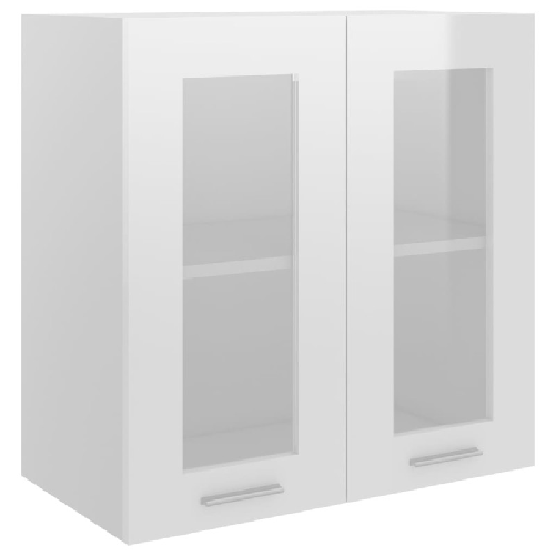 vidaXL-Armadio-Sospeso-con-Vetro-Bianco-Lucido-60x31x60-cm-Truciolato