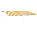 Tenda-Automatica-con-Sensore-Vento-LED-45x3-m-Gialla-e-Bianca