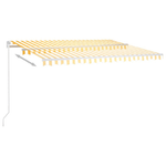 Tenda-Automatica-con-Sensore-Vento-LED-45x3-m-Gialla-e-Bianca