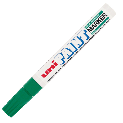 Marcatore-UNI-PAINT-PX20-punta-conica-28mm-verde-scuro-UNI-MITSUBISHI