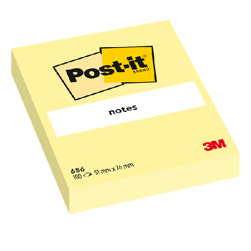 BLOCCO-100fg-Post-it®-Giallo-Canary™-76x51mm-656