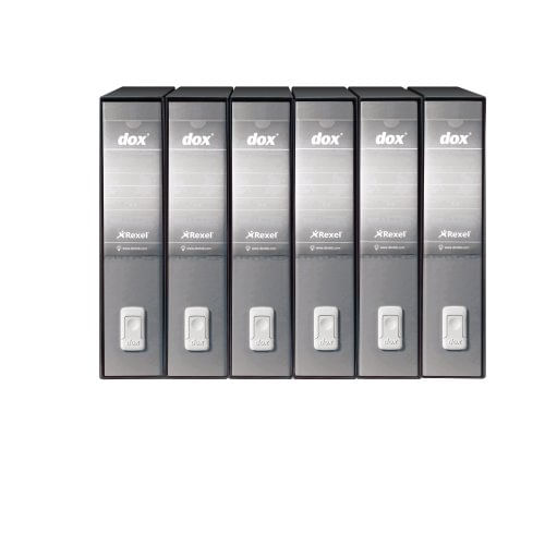 Registratore-Dox-2-grigio-chiaro-dorso-8cm-f.to-protocollo-Esselte