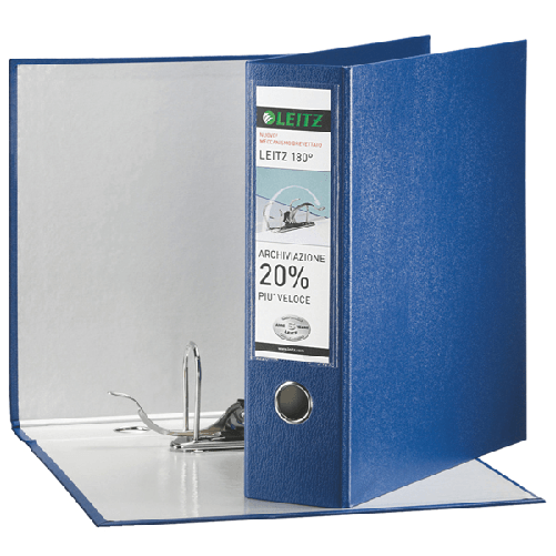 Registratore-LEITZ-180°-G65-blu-dorso-8cm-f.to-protocollo-LEITZ
