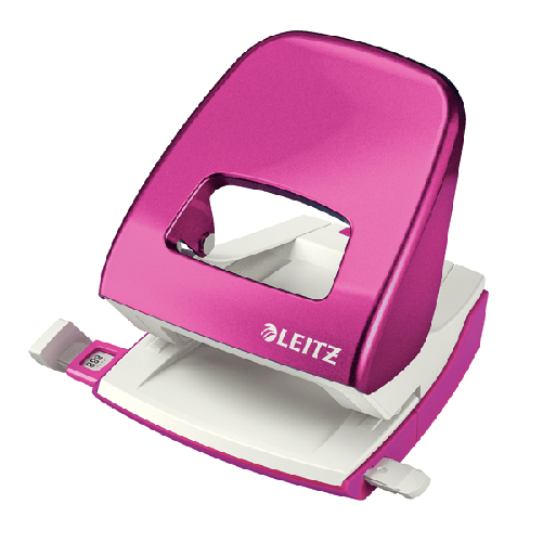 Perforatore-2-fori-5008-WOW-fucsia-metal-max-30fg-LEITZ