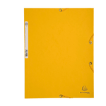 Exacompta CARTELLA CON ELASTICO 24x32CM GIALLO CARTONCINO LUSTRE' 425gr