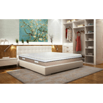 Dmora Materasso piazza e mezza Ddaffar, Materasso Memory Foam, Materasso ergonomico