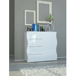 Dmora Credenza Derli, Madia da cucina a 4 ante e 1 cassetto, Buffet da soggiorno