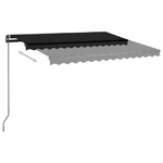 Tenda da Sole Automatica Sensore Vento e LED 3x2,5cm Antracite