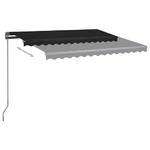 Tenda da Sole Automatica LED Sensore Vento 350x250cm Antracite