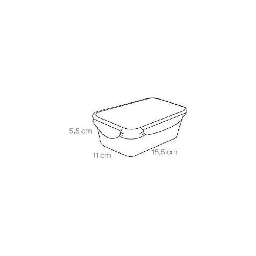 Tescoma-892062-recipiente-per-cibo-Rettangolare-Scatola-05-L-Trasparente