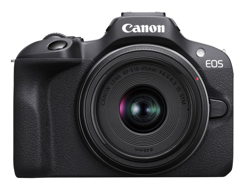 Canon-EOS-R100---RF-S-18-45mm-F4.5-6.3-IS-STM-Kit-MILC-241-MP-CMOS-6000-x-4000-Pixel-Nero