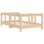 vidaXL Giroletto per Bambini 70x140 cm in Legno Massello di Pino