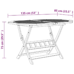 vidaXL Set Mobili da Pranzo da Giardino 7 pz Legno Massello di Acacia