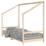 vidaXL Giroletto per Bambini 90x190 cm in Legno Massello di Pino