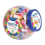 Giotto Fluo gomma per cancellare Elastomero Termoplastico (TPE) Blu, Fucsia, Verde, Arancione, Giallo 120 pz