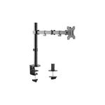 Link Braccio Supporto da Tavolo con Morsa a Due Snodi per Monitor 13-32'' Fino a 8Kg