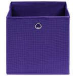 vidaXL Contenitori 4 pz in Tessuto non Tessuto 28x28x28 cm Viola