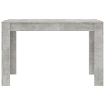 Tavolo da Pranzo Grigio Cemento 120x60x76 cm Legno ingegnerizzato