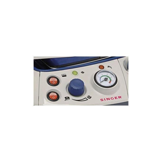 SINGER SHG6201 ferro da stiro a caldaia 850 W 1,2 L Acciaio inossidabile Nero, Blu, Grigio