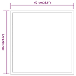 Specchio da Bagno con Luci LED 60x60 cm