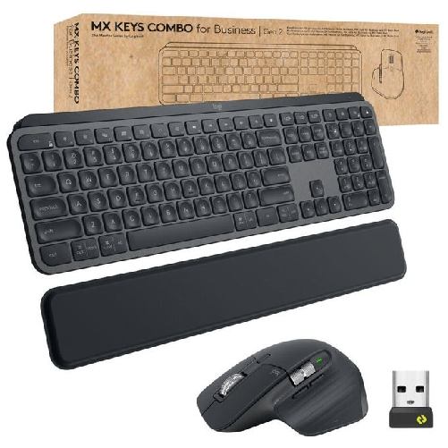 Logitech-MX-Keys-combo-for-Business-Gen-2-tastiera-Mouse-incluso-RF-senza-fili---Bluetooth-QWERTY-Italiano-Grafite