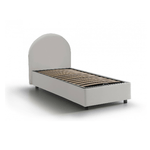 Talamo Italia Letto singolo Ddurs, Letto contenitore con rivestimento in ecopelle