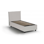 Talamo Italia Letto singolo Dargill, Letto contenitore con rivestimento in ecopelle