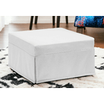 Talamo Italia Letto pieghevole Dabay, Pouf trasformabile in letto singolo, 100% Made in Italy