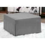 Talamo Italia Letto pieghevole Dabay, Pouf trasformabile in letto singolo, 100% Made in Italy