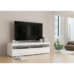 Dmora Mobile porta TV Dcaiced, Credenza bassa da soggiorno, Base porta TV, 100% Made in Italy