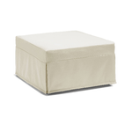 Talamo Italia Letto pieghevole Dabay, Pouf trasformabile in letto singolo, 100% Made in Italy